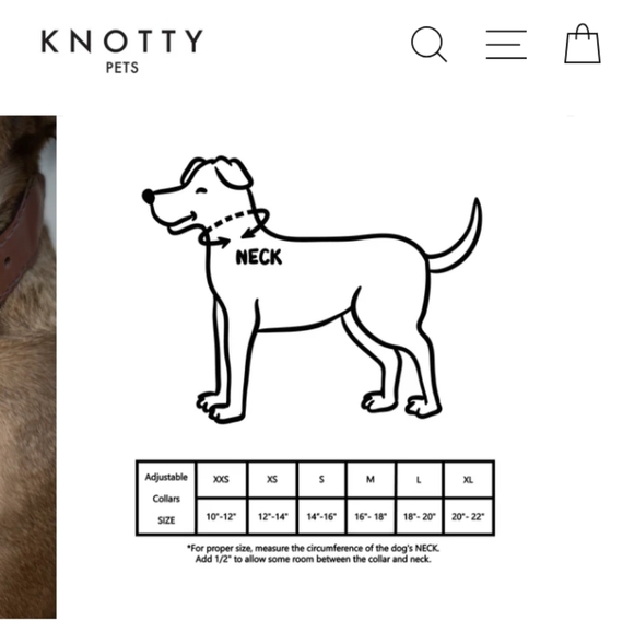 NWT: KNOTTY PETS, BRAIDED CLASSIC, DOG COLLAR, BLK W/BLK LTH & GOLD HARDWARE. - Picture 6 of 16